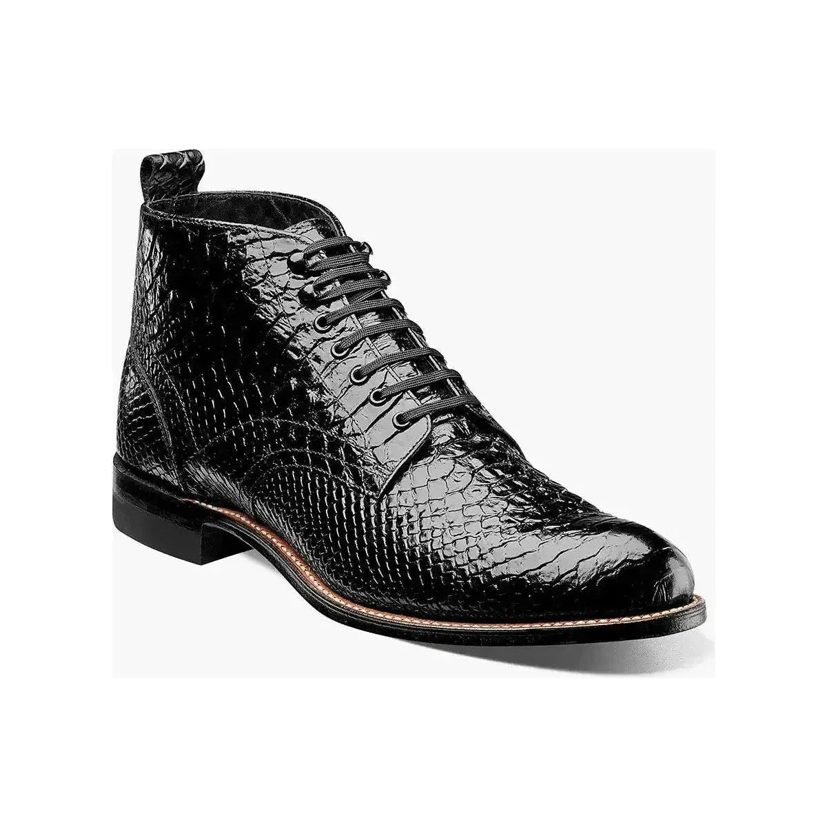 "Stacy Adams Madison: Ístaí d'anáil Dachaigh, Lace-Up, Meascadh Crannach"